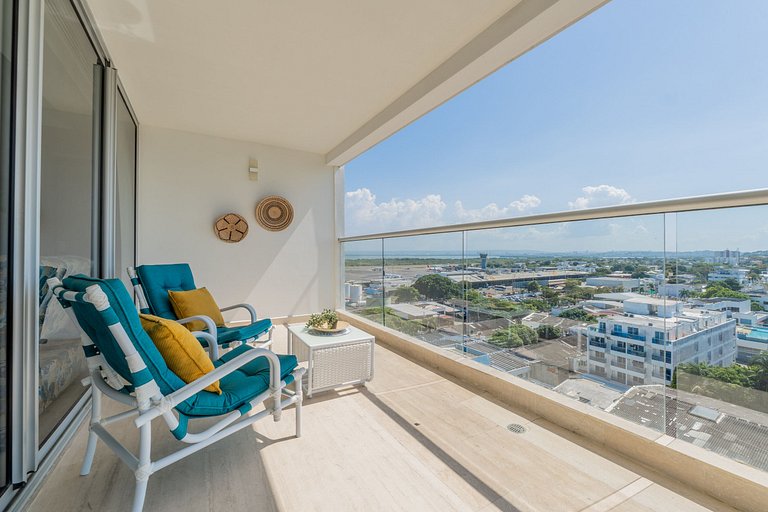 CB1001 Vista 180 Mar y Laguna Atardecer Hermoso