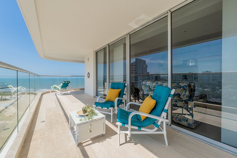 CB1001 Vista 180 Mar y Laguna Atardecer Hermoso