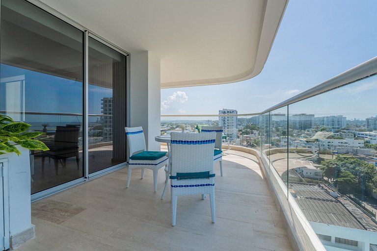 CB1001 Vista 180 Mar y Laguna Atardecer Hermoso