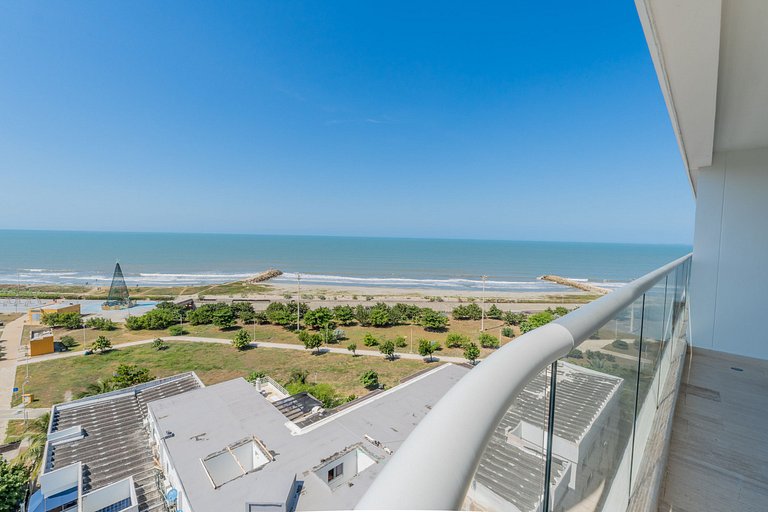 CB1001 Vista 180 Mar y Laguna Atardecer Hermoso