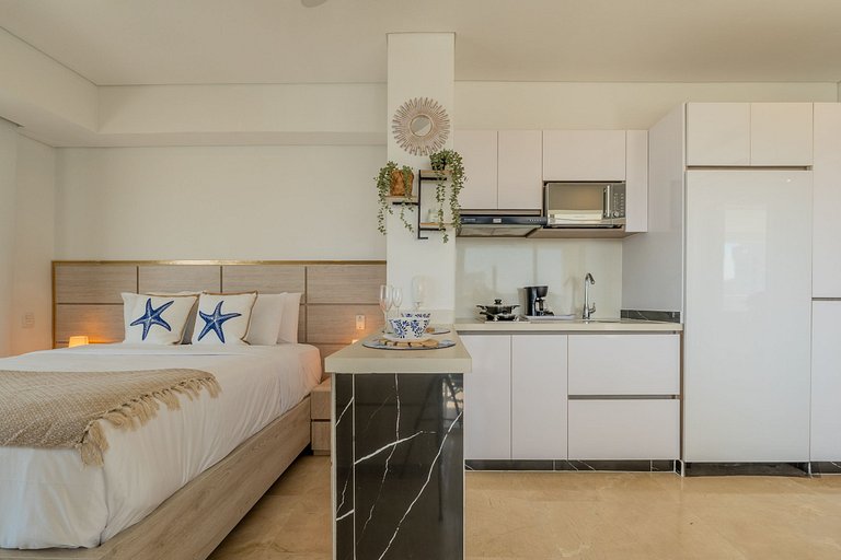 CB1001 Vista 180 Mar y Laguna Atardecer Hermoso