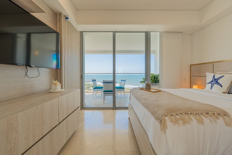 CB1001 Vista 180 Mar y Laguna Atardecer Hermoso