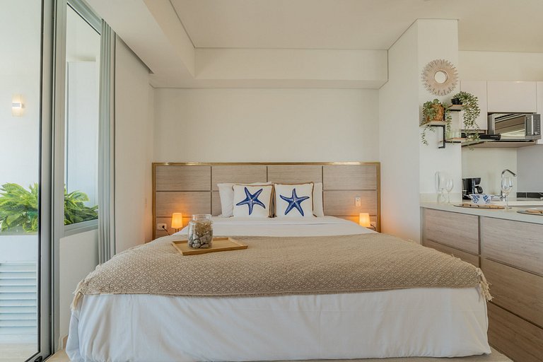 CB1001 Vista 180 Mar y Laguna Atardecer Hermoso