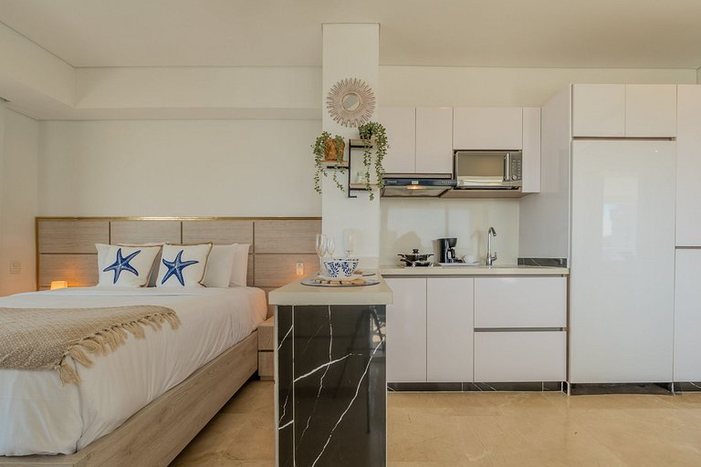 CB1001 Vista 180 Mar y Laguna Atardecer Hermoso