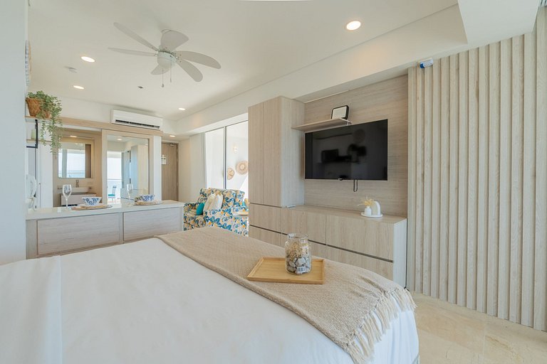 CB1001 Vista 180 Mar y Laguna Atardecer Hermoso