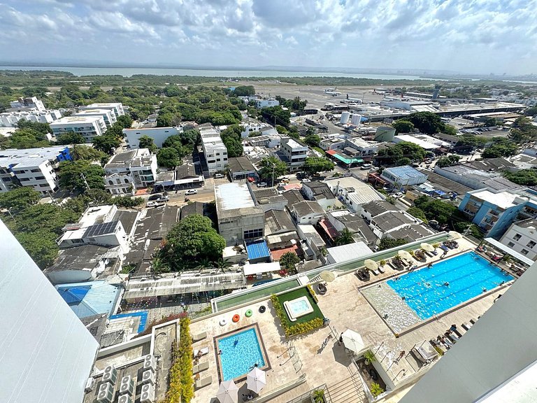 Suite Piso14 a 2 calles Aeropuerto Piscina CB1441