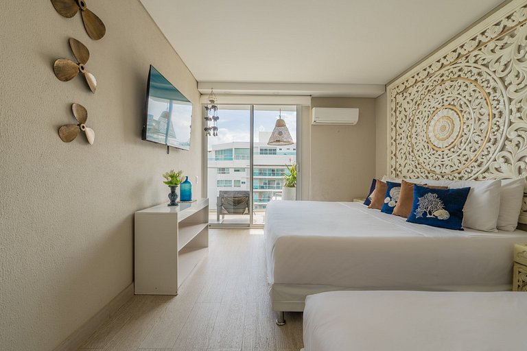 Lujoso, vista y jacuzzi privado 2BD MQ1206