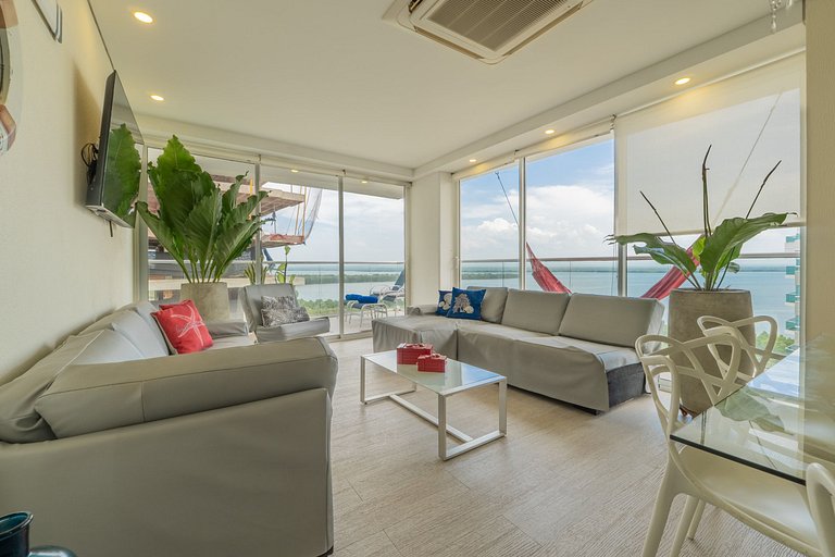 Lujoso, vista y jacuzzi privado 2BD MQ1206