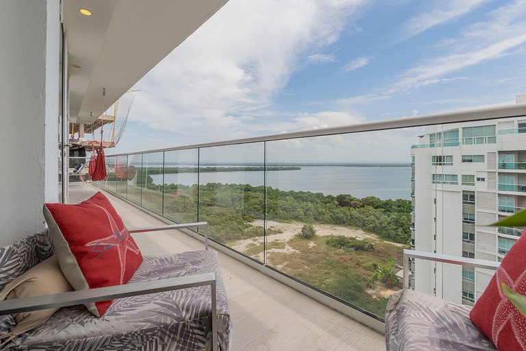 MQ1206 | Lujo, vista y jacuzzi privado 2BD