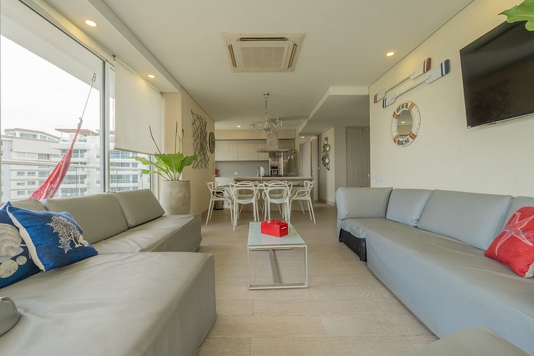 Lujoso, vista y jacuzzi privado 2BD MQ1206