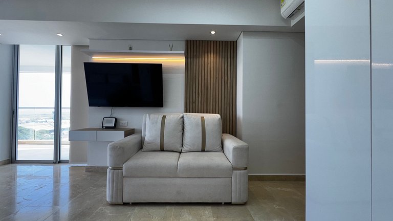 Increíble vista + terraza | Cerca aeropuerto 1030