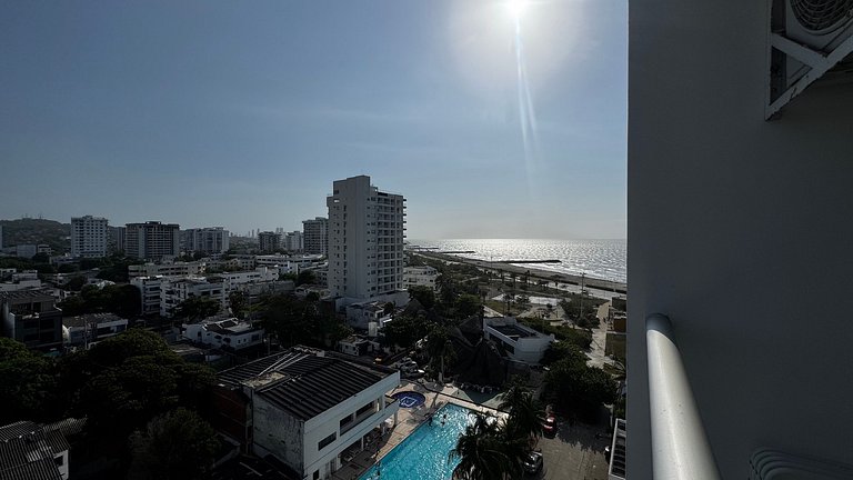 Increíble vista + terraza | Cerca aeropuerto 1030