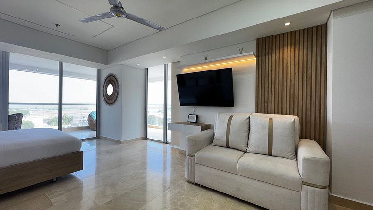 Increíble vista + terraza | Cerca aeropuerto 1030