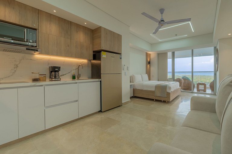 Increíble vista + terraza | Cerca aeropuerto 1030