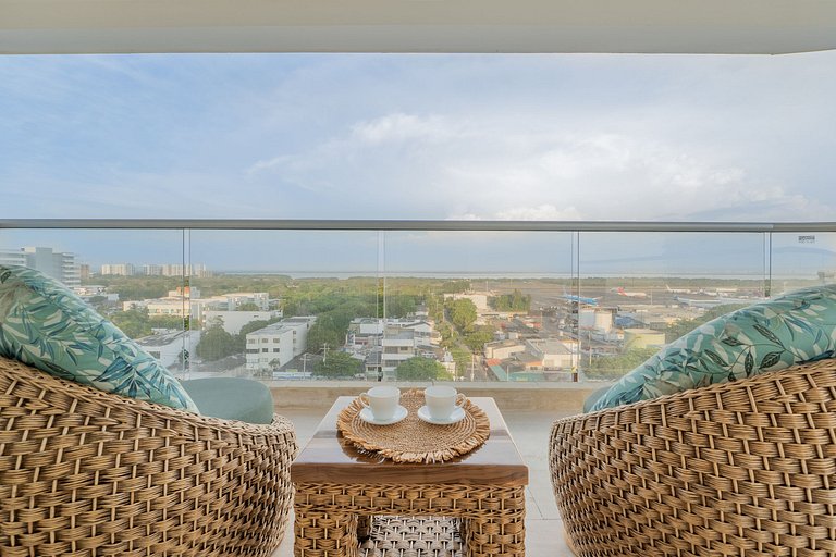 Increíble vista + terraza | Cerca aeropuerto 1030
