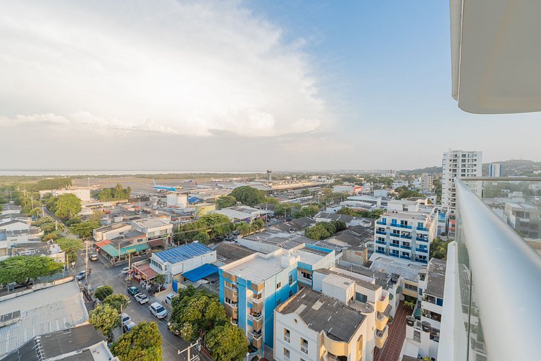 Increíble vista + terraza | Cerca aeropuerto 1030