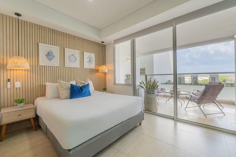 CB544 | Acogedora suite vista a la piscina