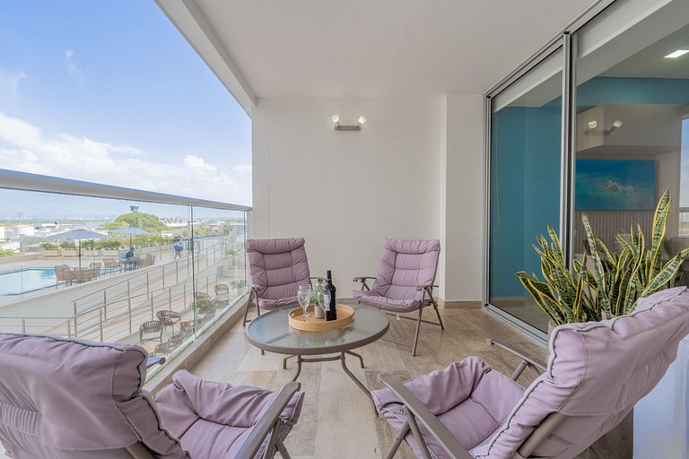 CB544 | Acogedora suite vista a la piscina