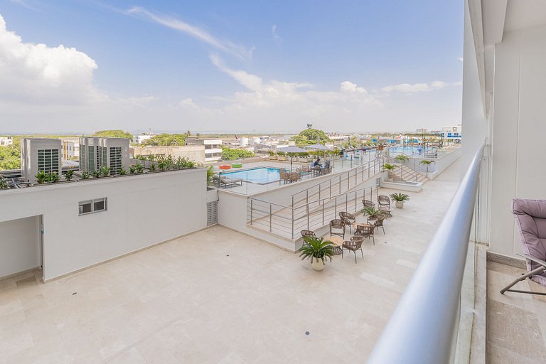 CB544 | Acogedora suite vista a la piscina