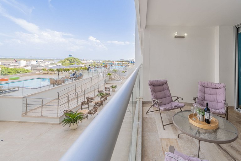 CB544 | Acogedora suite vista a la piscina