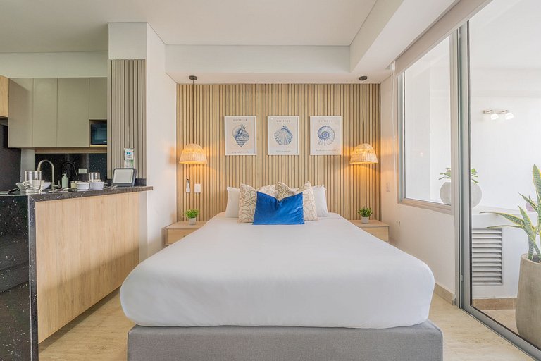 CB544 | Acogedora suite vista a la piscina