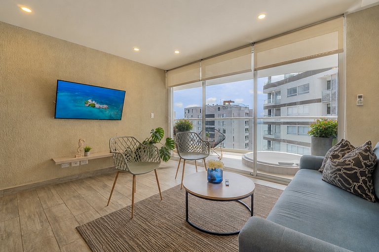 Jacuzzi Priv Rooftop Piscina Bar y Relax DQ1411
