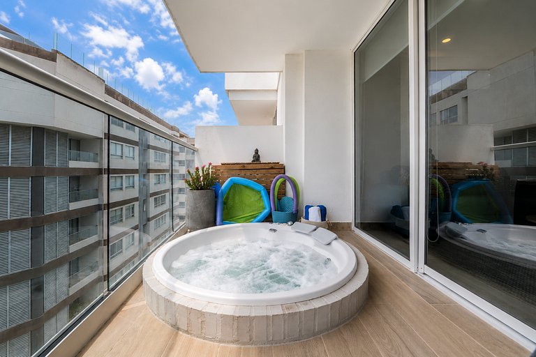 Jacuzzi Priv Rooftop Piscina Bar y Relax DQ1411