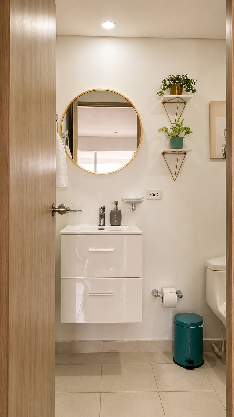 CB726 | Suite moderna frente al mar con balcón y cocina con