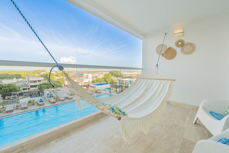 Suite Cama King | Balcón + Piscina | CB634