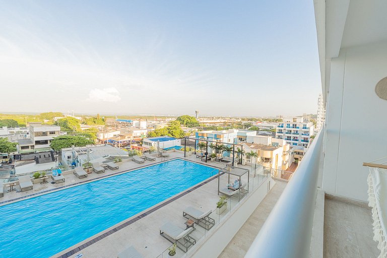 Suite Cama King | Balcón + Piscina | CB634