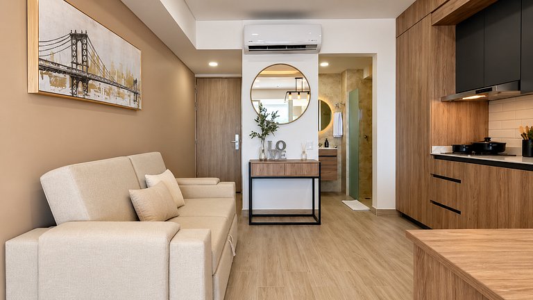 Loft familiar con balcón y piscina CB840