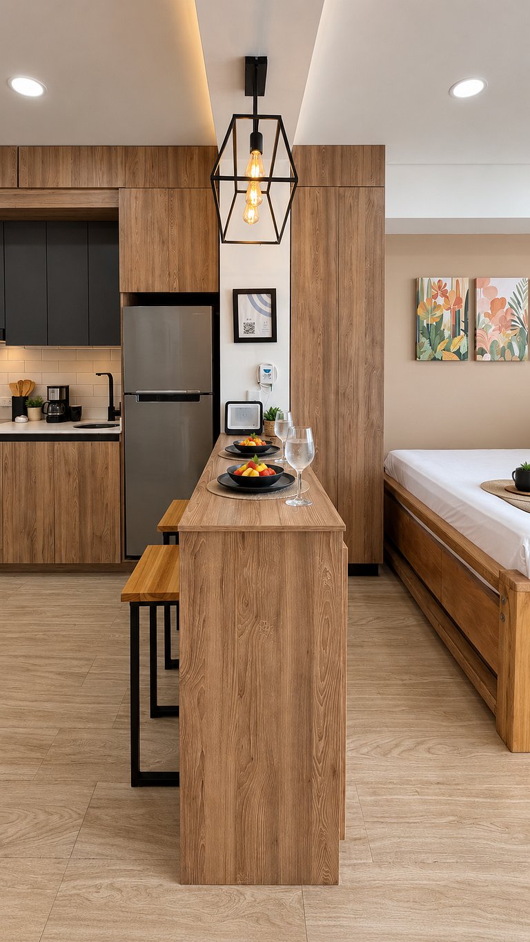 Loft familiar con balcón y piscina CB840