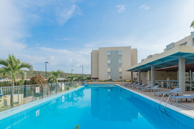 Capriella | Apto 2H con piscina cerca de playa
