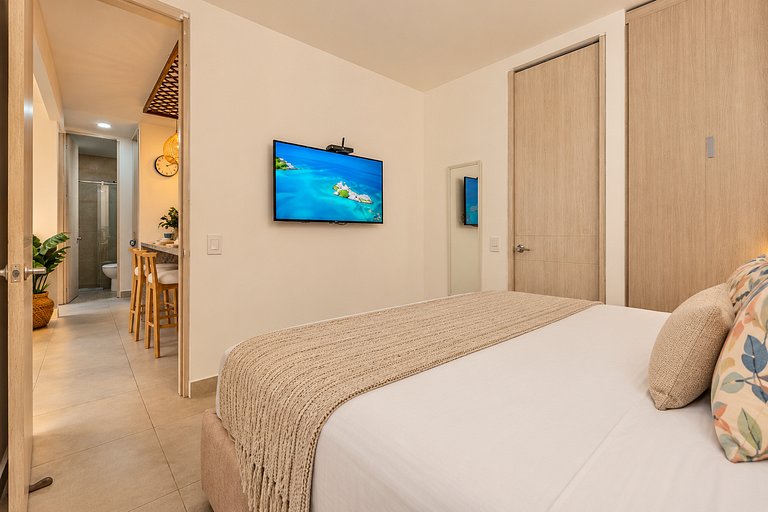 Capriella | Apto 2H con piscina cerca de playa