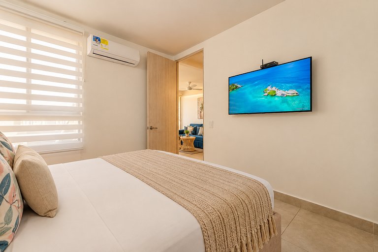Capriella | Apto 2H con piscina cerca de playa