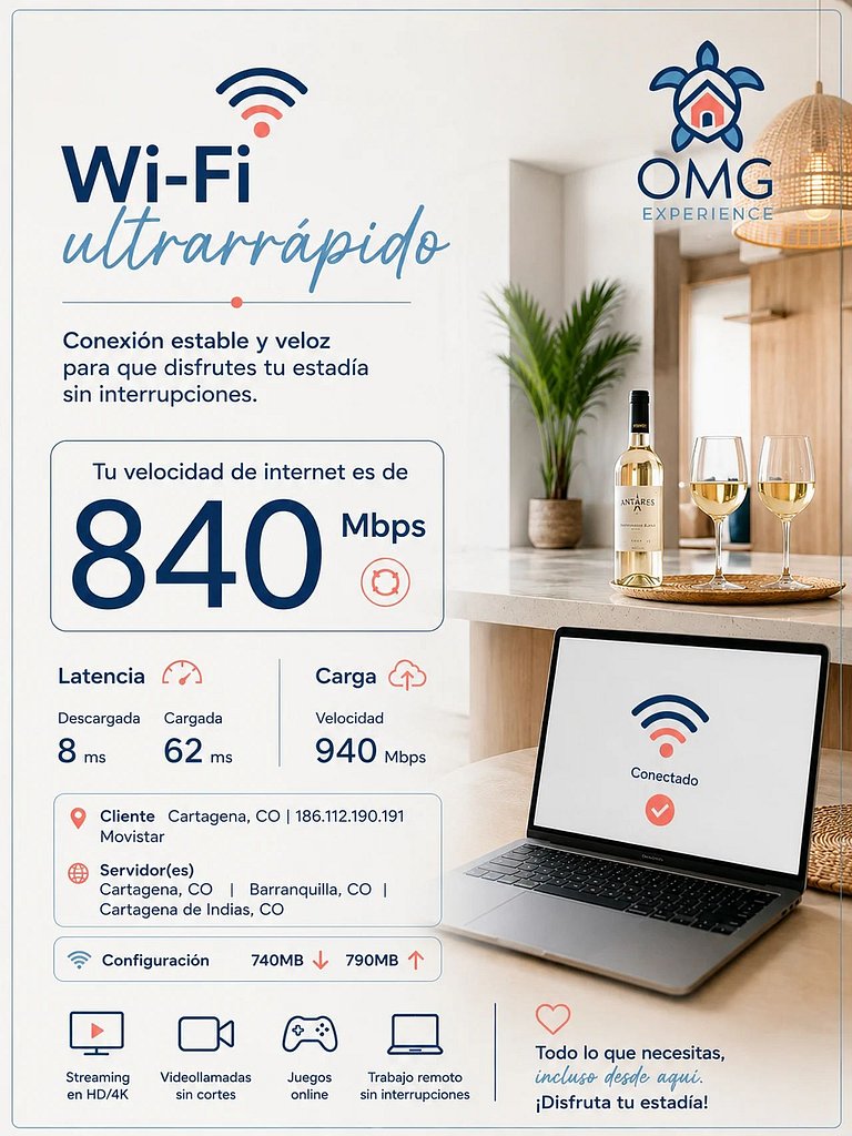 CB726 | Suite moderna frente al mar con balcón y cocina con