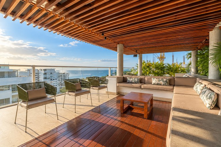 MQ1206 | Lujo, vista y jacuzzi privado 2BD