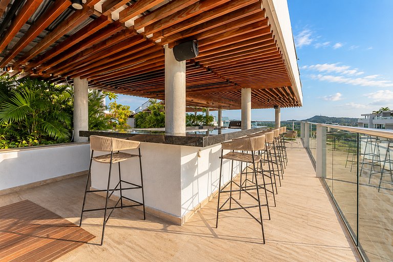 MQ1206 | Lujo, vista y jacuzzi privado 2BD
