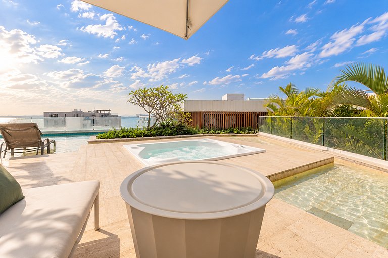 MQ1206 | Lujo, vista y jacuzzi privado 2BD