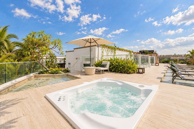 MQ1206 | Lujo, vista y jacuzzi privado 2BD