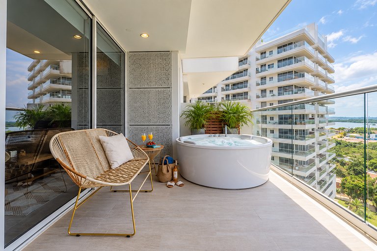 MQ903 | Jacuzzi & hamaca · Vista espectacular