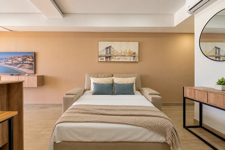 Loft familiar con balcón y piscina CB840