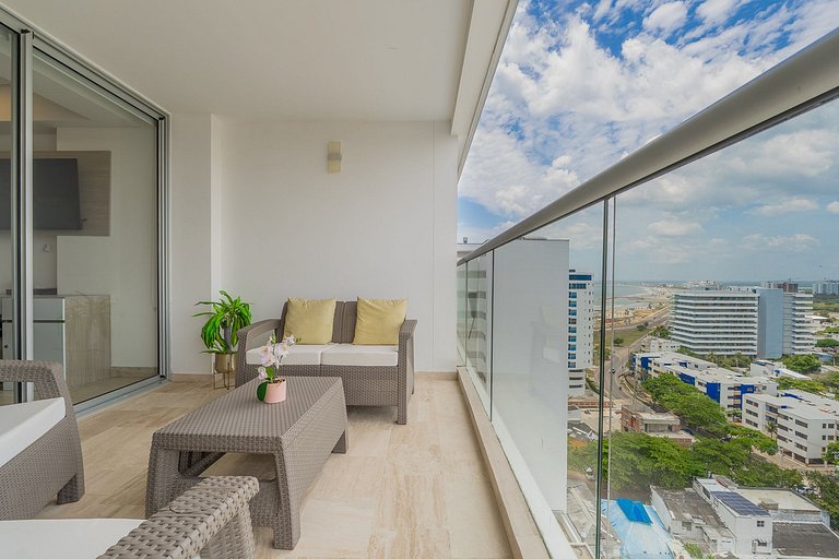 Suite moderna piso 15 amanecer espectacular CB1535