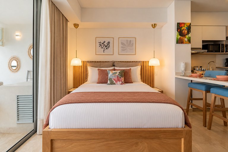 Suite piso 12 con balcón y gran vista CB1243
