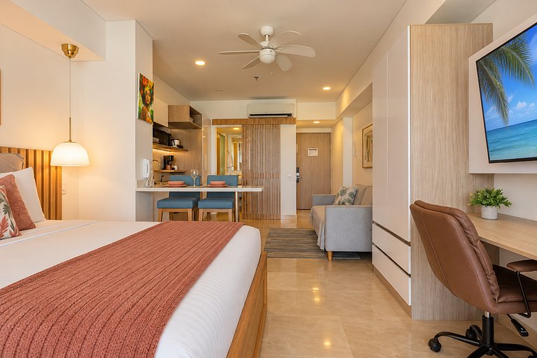 Suite piso 12 con balcón y gran vista CB1243