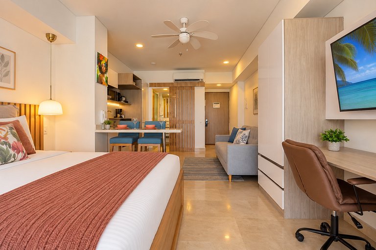 Suite piso 12 con balcón y gran vista CB1243