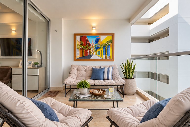 Suite piso 12 con balcón y gran vista CB1243
