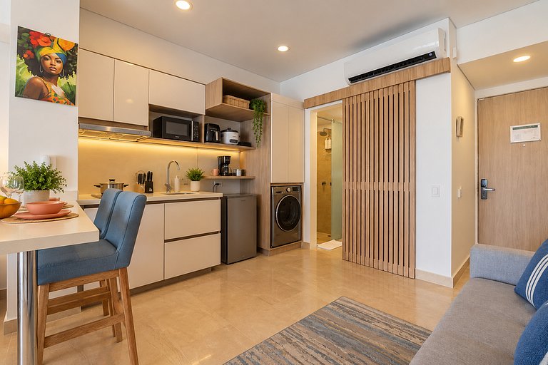 Suite piso 12 con balcón y gran vista CB1243