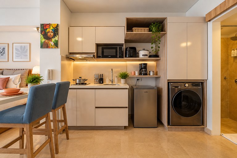 Suite piso 12 con balcón y gran vista CB1243