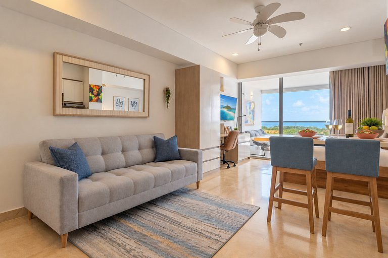 Suite piso 12 con balcón y gran vista CB1243